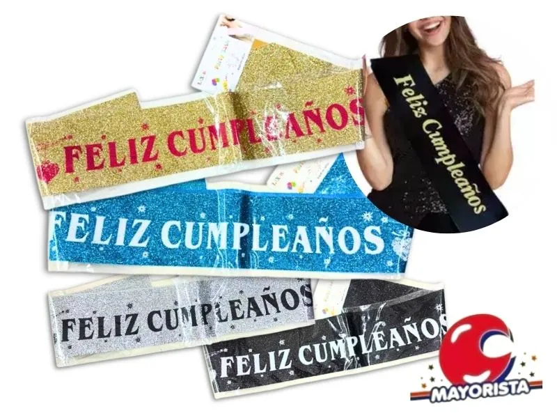 [6923297809030] BANDA BRILLOSA FELIZ CUMPLEANOS (ZLE-CB-09-03) ERIK