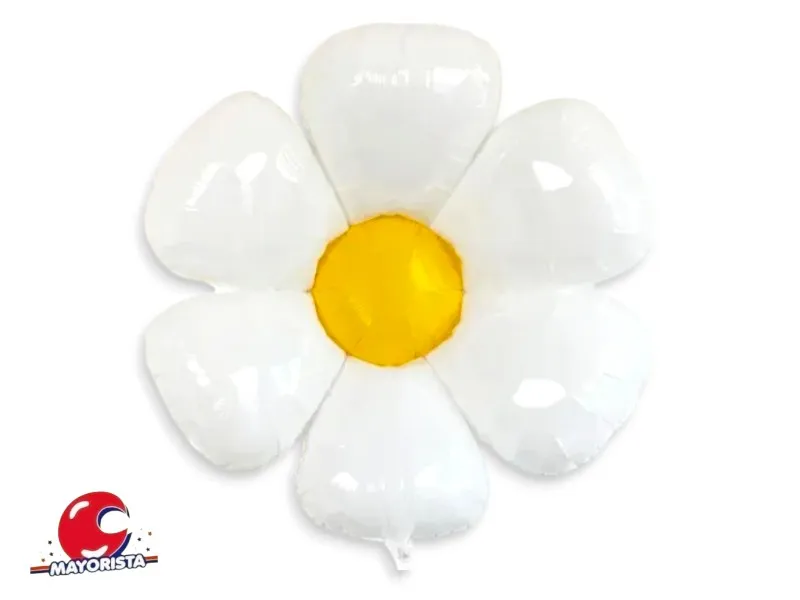 GLOBO MYLAR SILUETA FLOR MARGARITA 70 CM (YMAG2) CHG