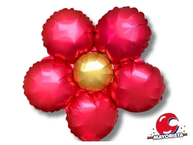 GLOBO MYLAR SILUETA FLOR MARGARITA FUCSIA 70 CM (YMAG2) CHG