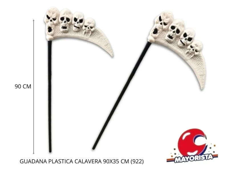 GUADANA PLASTICA CALAVERA 90X35 CM (922) MIC Y MAC