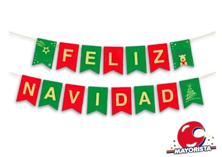 [2024008979418] BANDERIN CARTON FELIZ NAVIDAD (89794) CADENACI