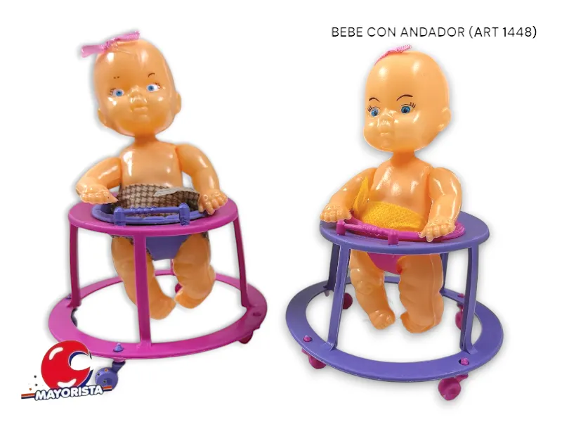 [7798148734484] BEBE CON ANDADOR 20 CM (1448) RUESTES
