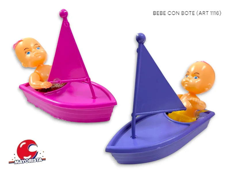 [7798148734460] BEBE CON BOTE 20 CM (1116) RUESTES