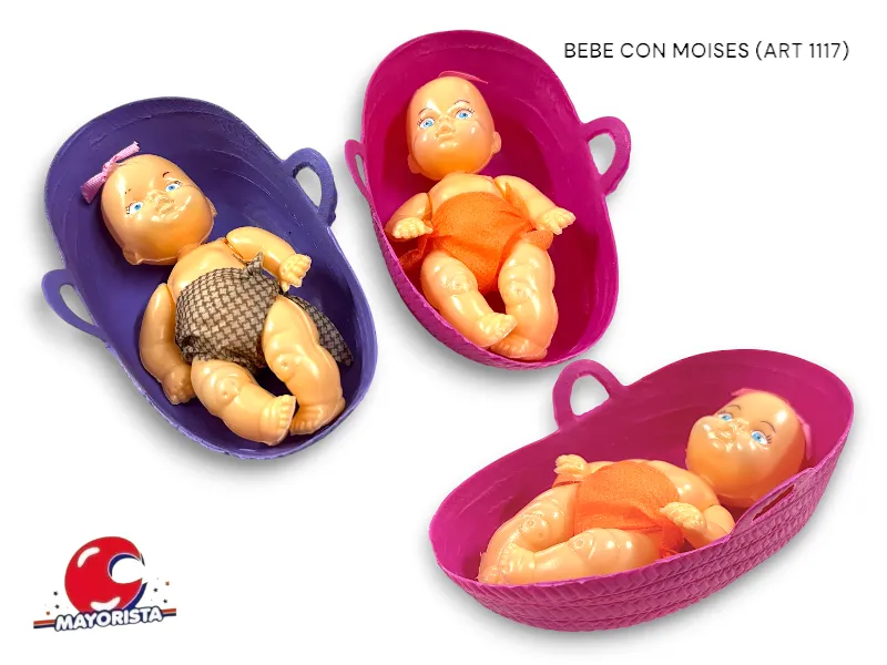 [7798148735184] BEBE CON MOISES 20 CM (1117) RUESTES