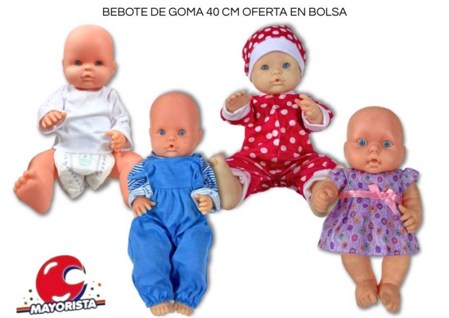 [2715] BEBOTE DE GOMA 40 CM OFERTA EN BOLSA - MAGIKA