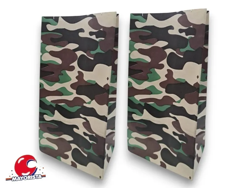 [7157] BOLSITA PAPEL X 10 CAMUFLADA 15X25X8 SPACE