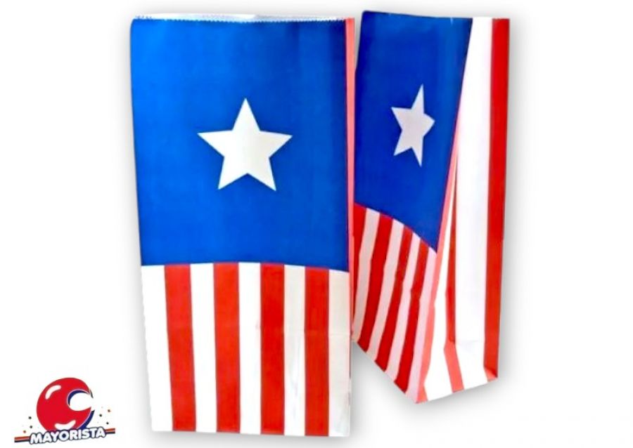 [2403] BOLSITA PAPEL X 10 CAPITAN AMERICA 15X25X8 (EVACOR)