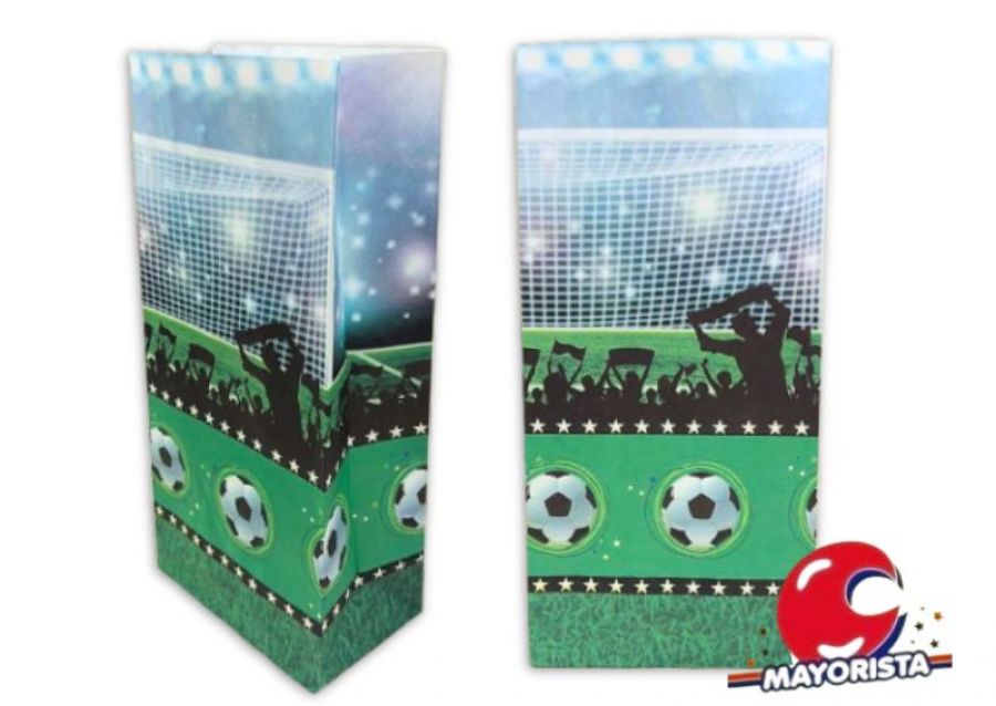 [4232] BOLSITA PAPEL X 10 FUTBOL 15X25X8 SPACE