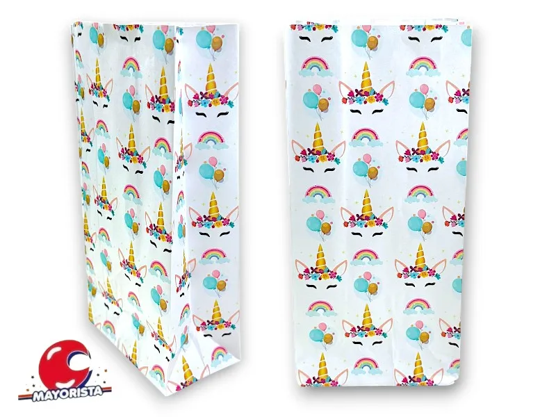 [7145] BOLSITA PAPEL X 10 UNICORNIO 15X25X8 SPACE