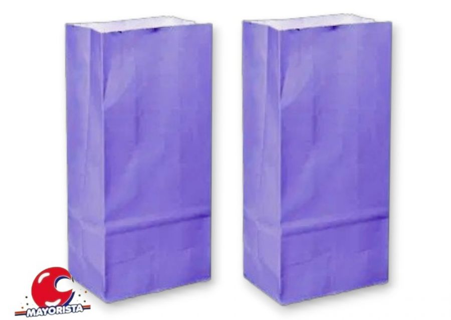 [4273] BOLSITA PAPEL X 10 VIOLETA LISA SPACE