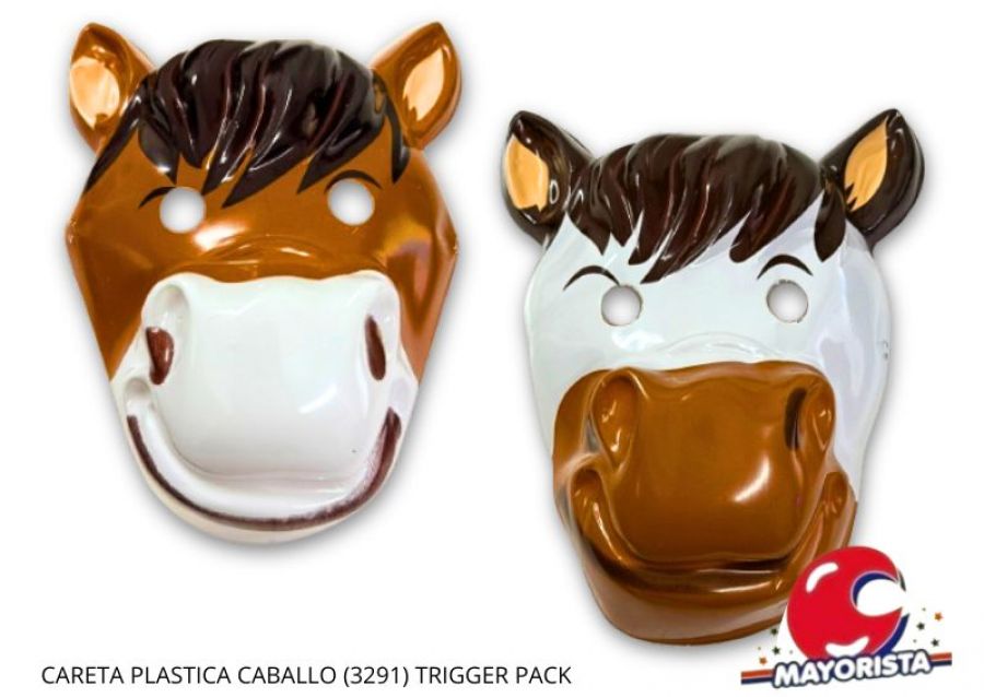 [1366] CARETA PLASTICA CABALLO (3291) TRIGGER PACK