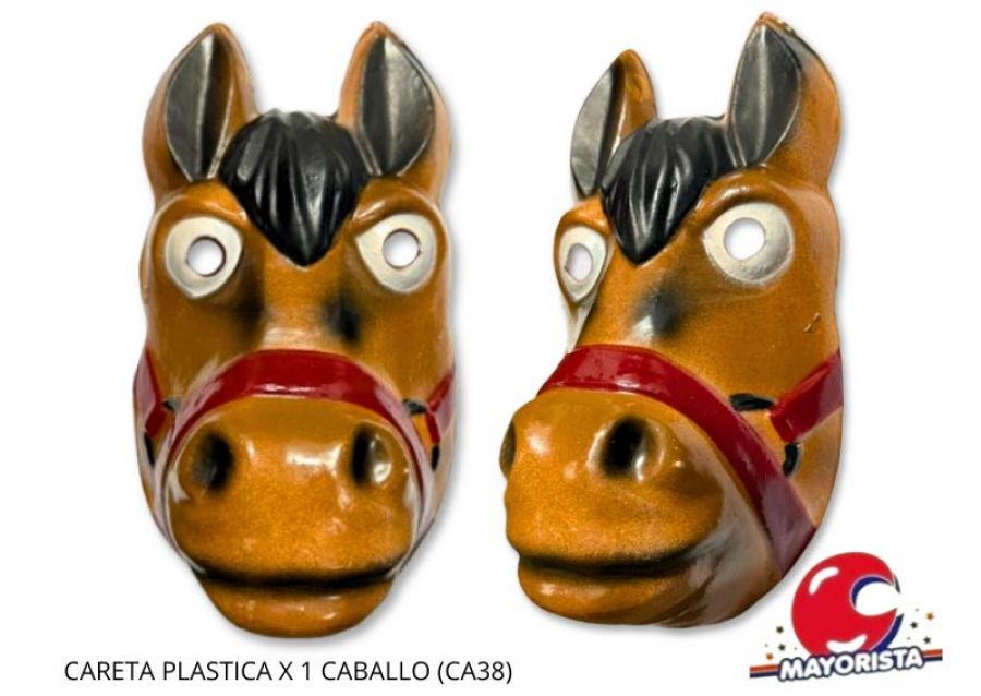 [2806] CARETA PLASTICA X 1 CABALLO (CA38) HERRERA