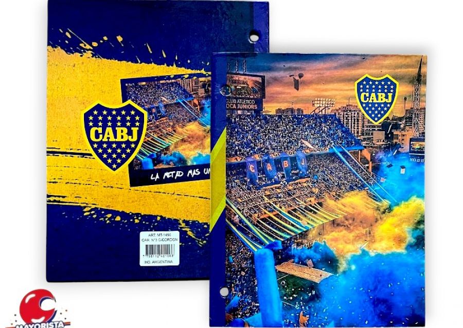 [3517] CARPETA 2 TAPAS N 3 CARTON BOCA (MT-1450) RODUBI