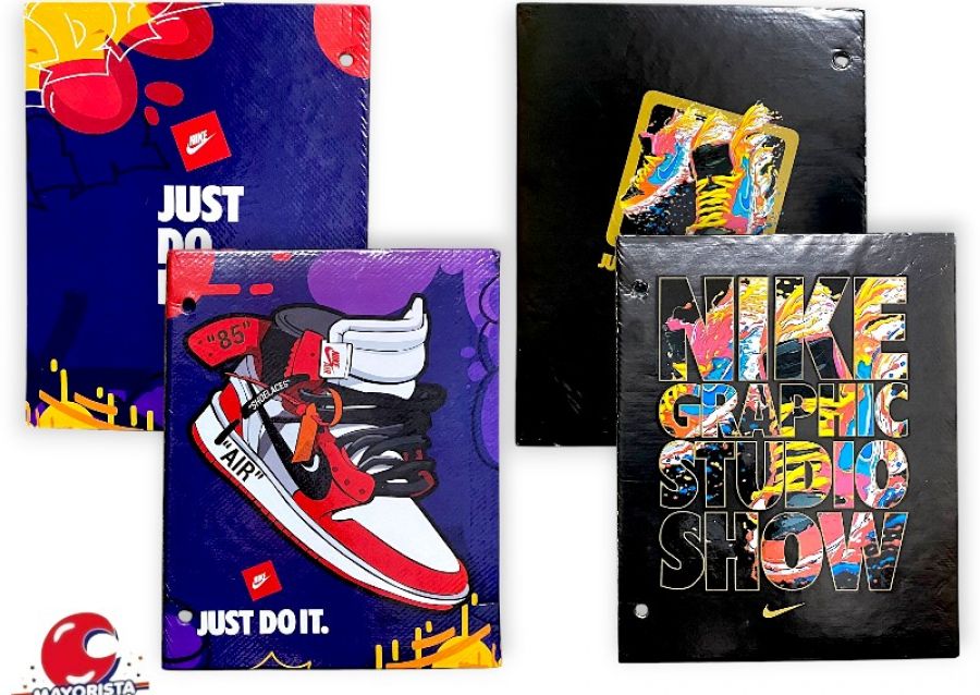 [1490] CARPETA 2 TAPAS N 3 CARTON NIKE (MT-1450) RODUBI