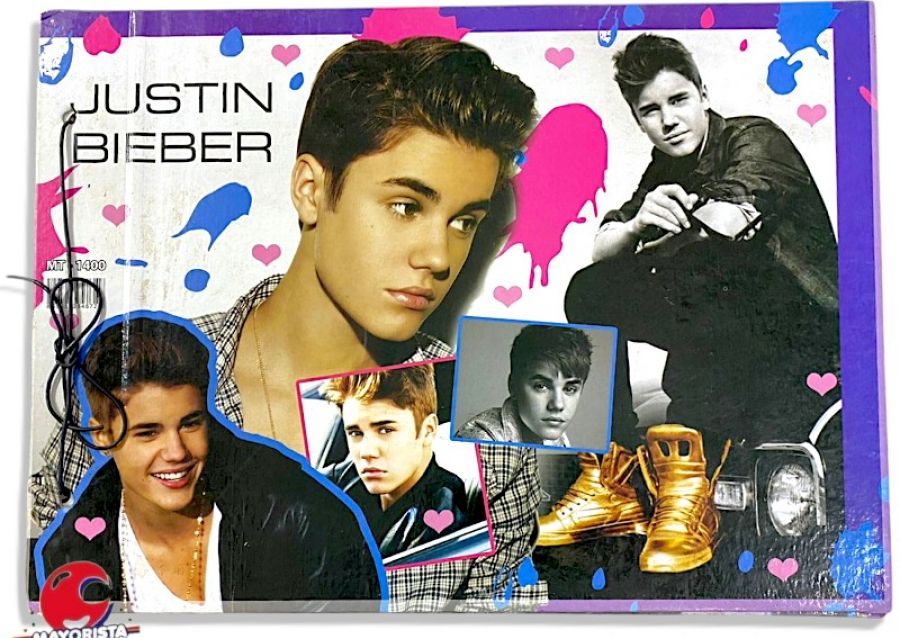 [3408] CARPETA 2 TAPAS N 5 CARTON JUSTIN BIEBER (MT-1400)