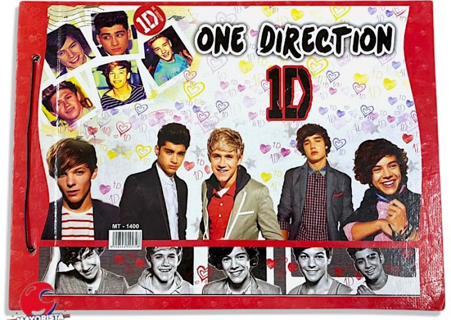 [3414] CARPETA 2 TAPAS N 5 CARTON ONE DIRECTION (MT-1400)