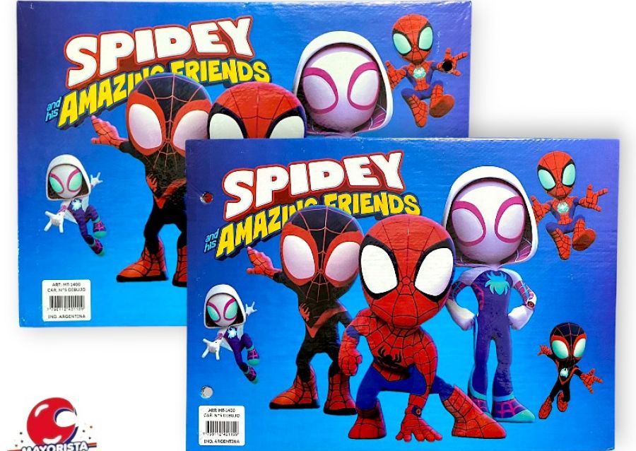 [2475] CARPETA 2 TAPAS N 5 CARTON SPIDERMAN (MT-1400) RODUBI