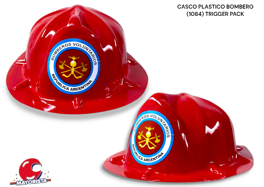 CASCO PLASTICO BOMBERO (1084) TRIGGER PACK