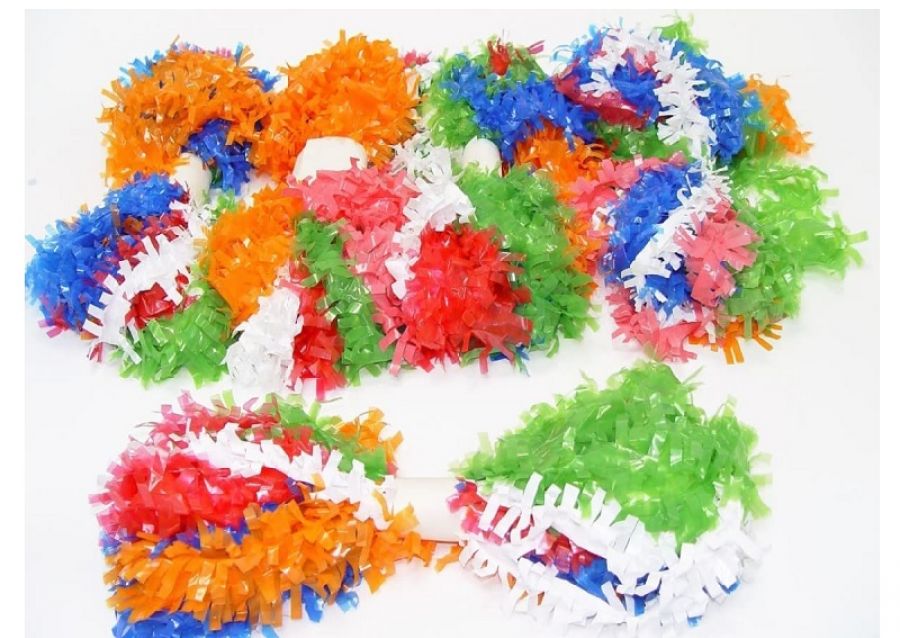 COLLARES X 10 C/FLECOS MULTICOLOR (403) COTILLON NACIONAL