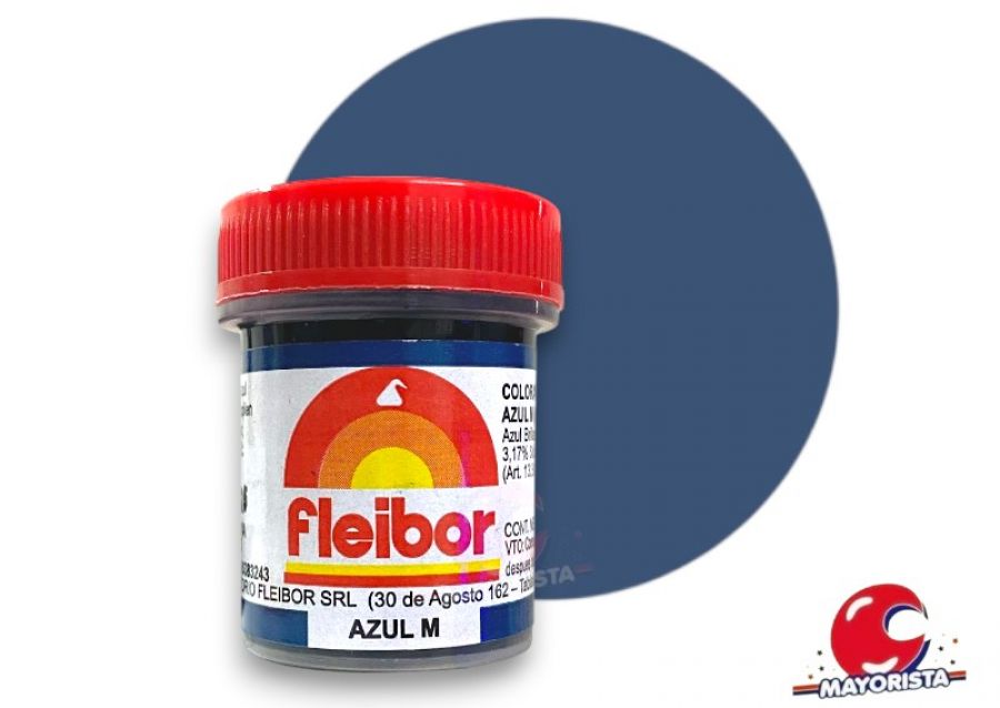 [5264] COLORANTE EN PASTA AZUL (M) 15 GRS X1 - FLEIBOR