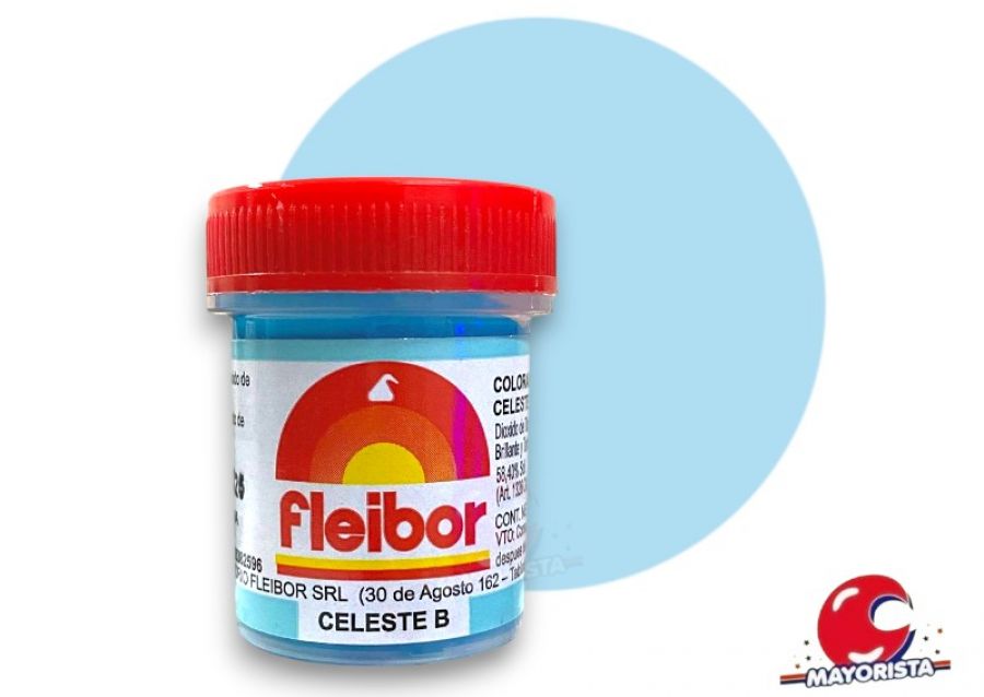 [2188] COLORANTE EN PASTA CELESTE (B) 15 GRS X1 - FLEIBOR