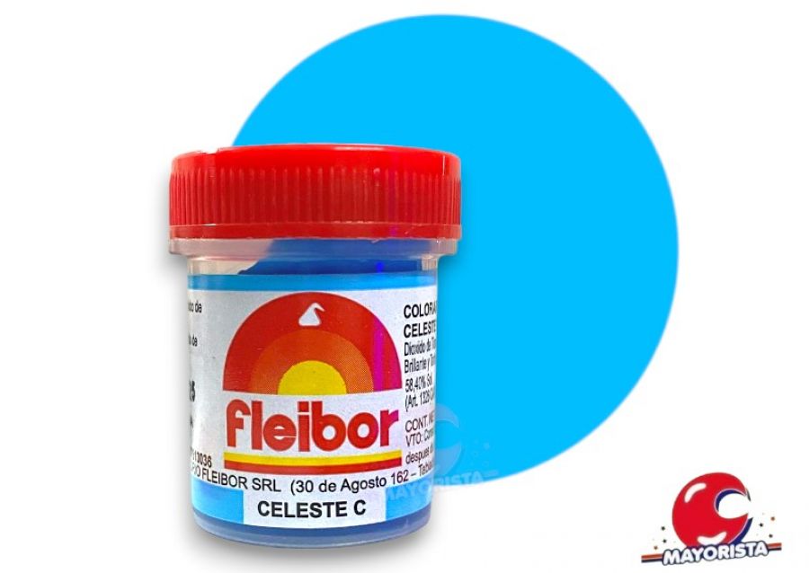 [2016] COLORANTE EN PASTA CELESTE 15 GRS X1 - FLEIBOR