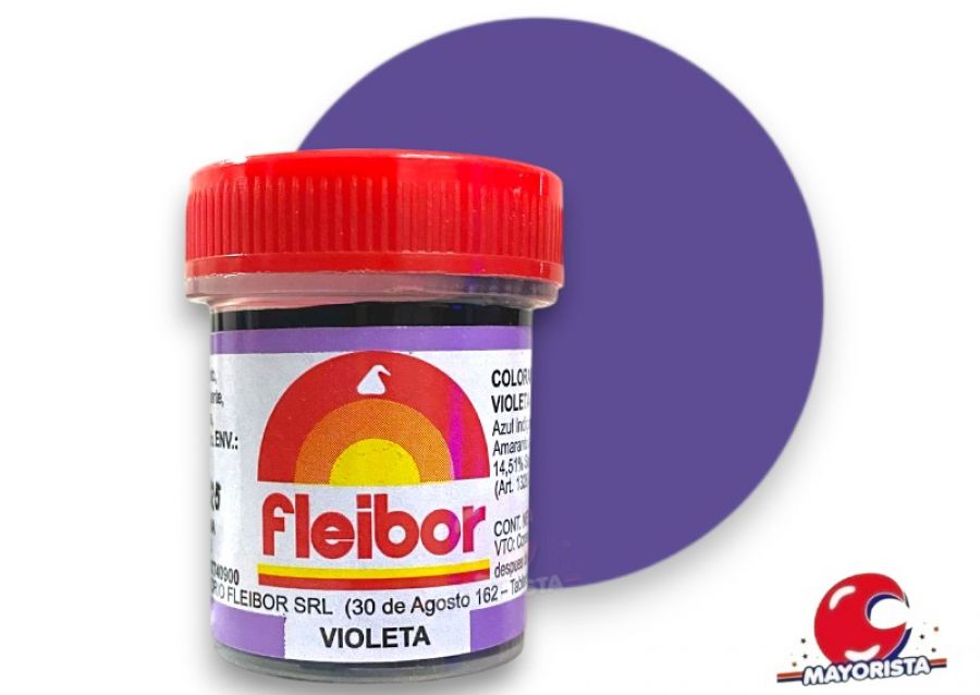 [2019] COLORANTE EN PASTA VIOLETA 15 GRS X1 - FLEIBOR