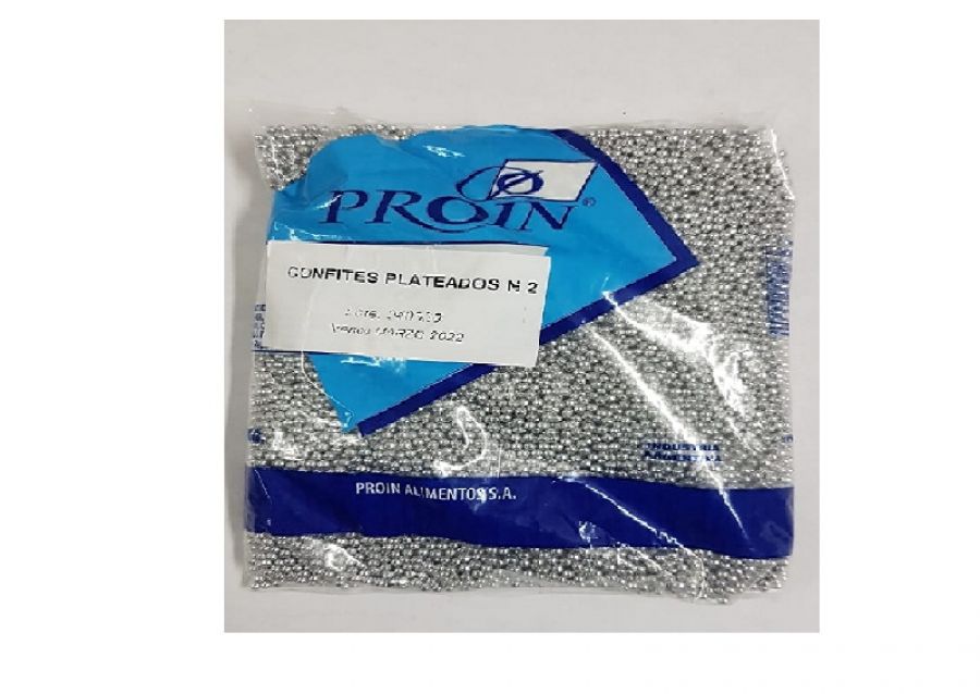 [000000022458] CONFITE PLATEADO N2 X 1 KG - PROIN