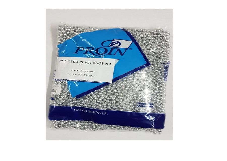 [000000022460] CONFITE PLATEADO N4 X 1 KG - PROIN