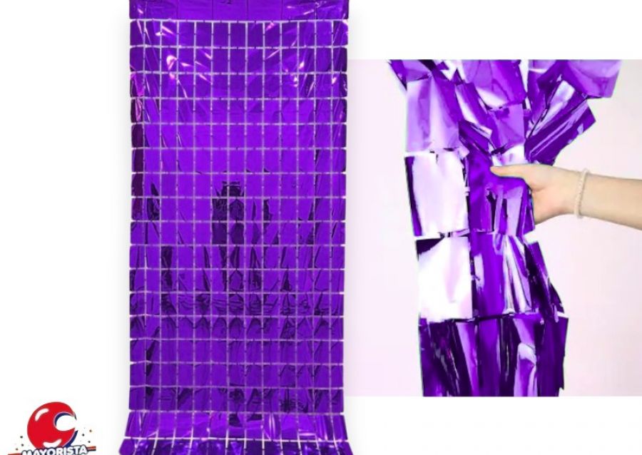 CORTINA CUADRADA SQUARE VIOLETA (YJ0573) YJ IMPORT
