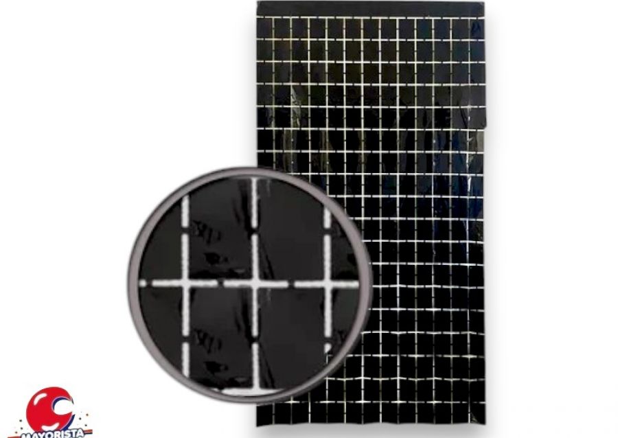 CORTINA SHIMMER PANEL NEGRA (Y1950-121) CHG