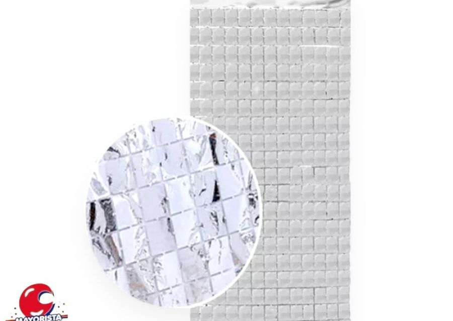 CORTINA SHIMMER PANEL PLATA (Y1950-121) CHG