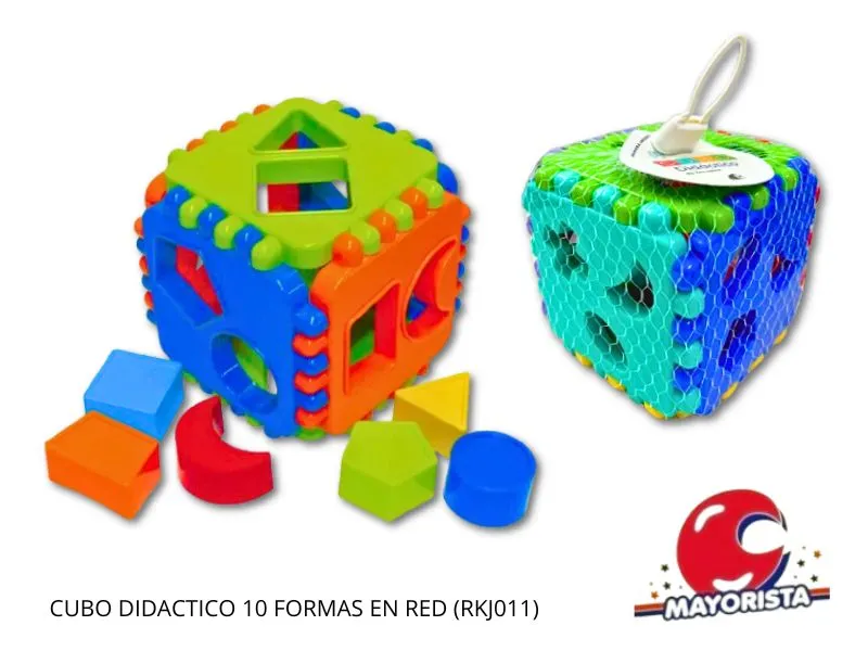 [7798322281261] CUBO DIDACTICO 10 FORMAS EN RED (RKJ011) RECKO