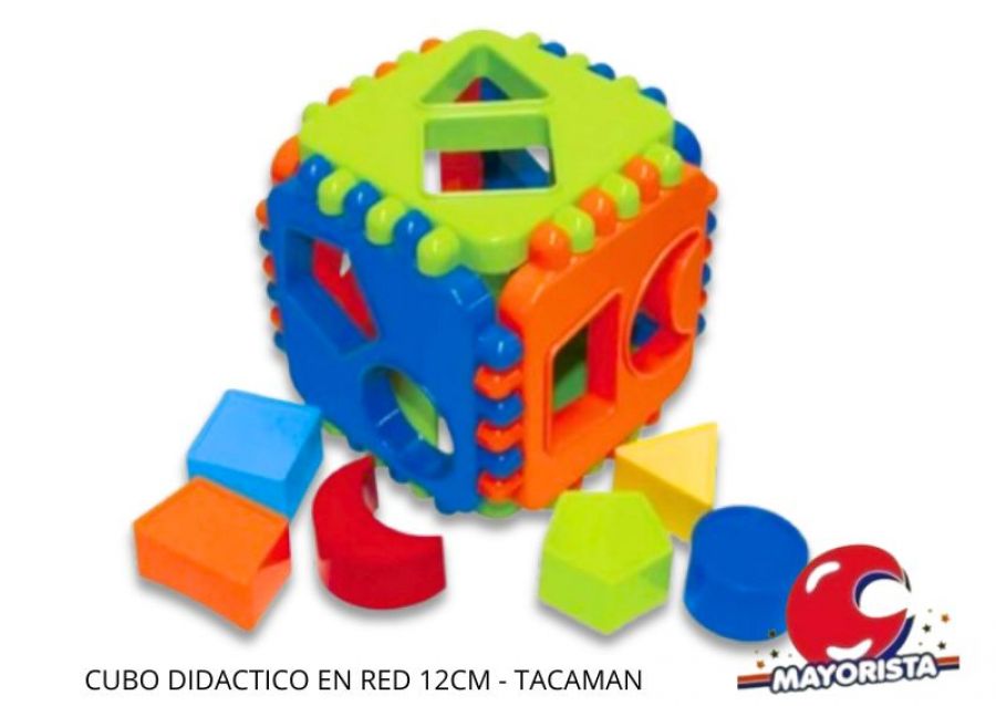 [1510] CUBO DIDACTICO EN RED 12CM - TACAMAN