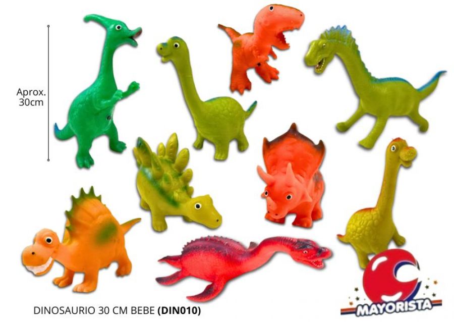 DINOSAURIO 30 CM BEBE (DIN010) CABADIN