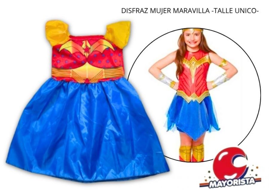 [3683] DISFRAZ MUJER MARAVILLA TALLE UNICO (LEON)
