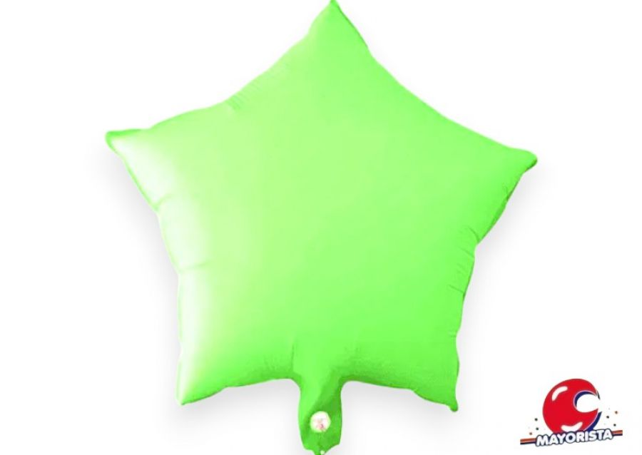 [3570] GLOBO MYLAR 18 ESTRELLA FLUO VERDE MANZANA 45CM (Y1385-1504) CHG