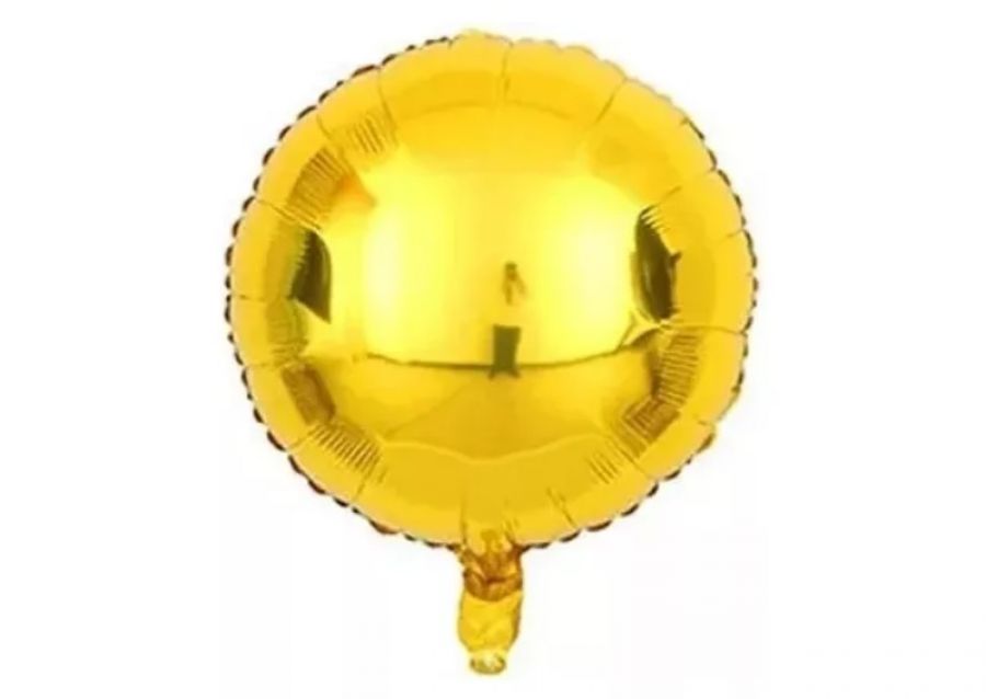 GLOBO MYLAR 18 REDONDO DORADO 45CM (Y1385-1264) CHG