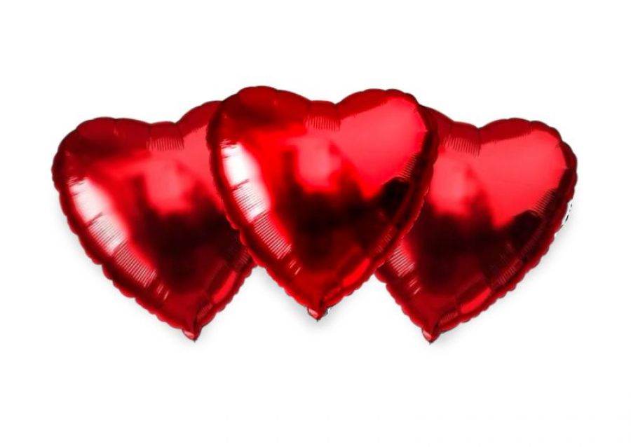 GLOBO MYLAR 5 CORAZON ROJO (12CM) ERIK
