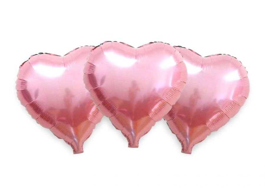 GLOBO MYLAR 5 CORAZON ROSA (12CM) ERIK