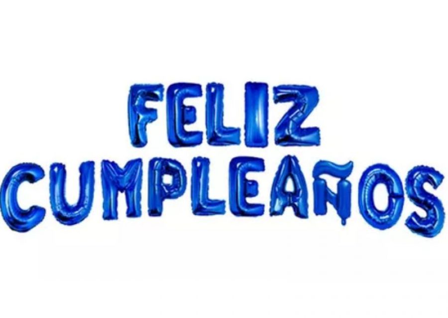 GLOBO MYLAR FRASE FELIZ CUMPLEANOS AZUL (YLX5-799) CHG