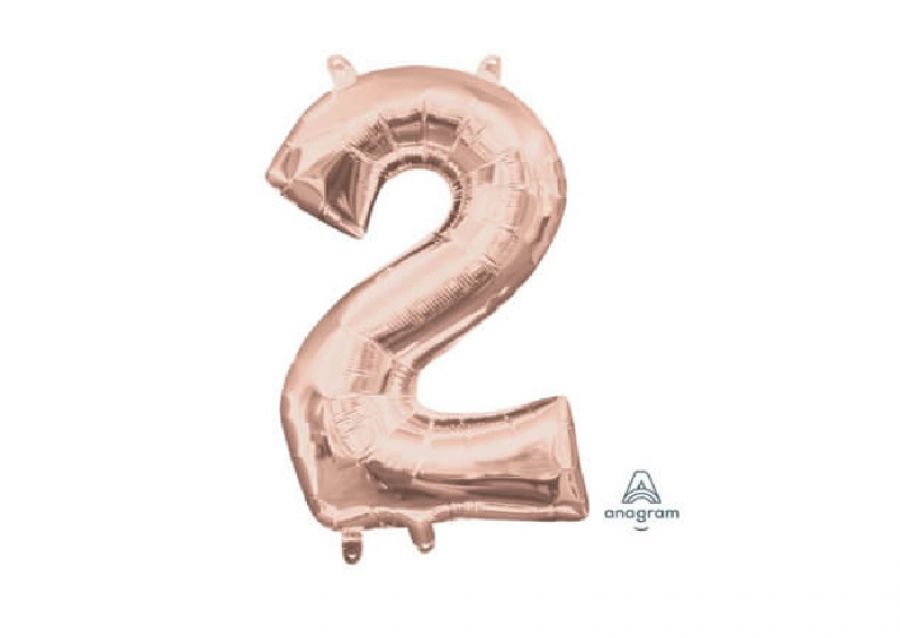 GLOBO MYLAR N 2 ROSE GOLD 16 (40CM) CADENACI
