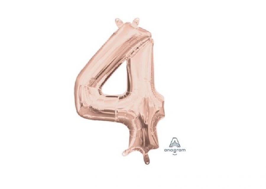 GLOBO MYLAR N 4 ROSE GOLD 16 (40CM) CADENACI