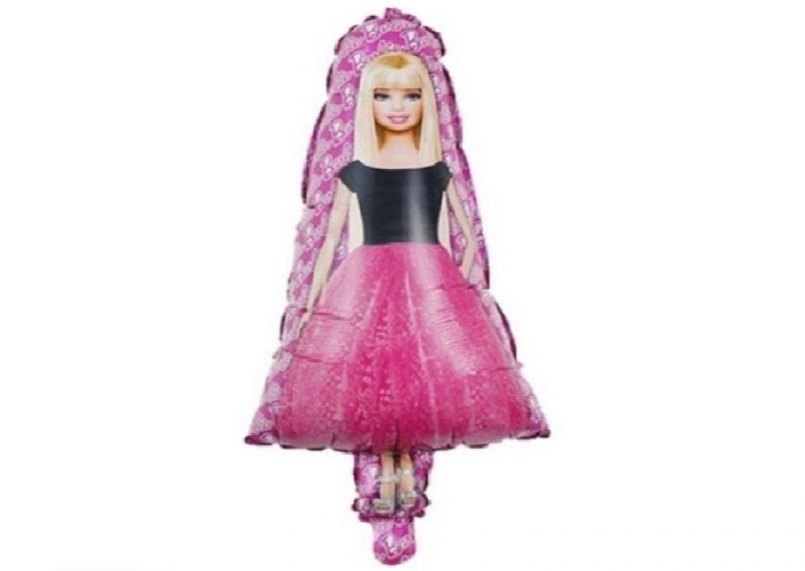 GLOBO MYLAR SILUETA BARBIE ROSA 75CM (10363) CHG