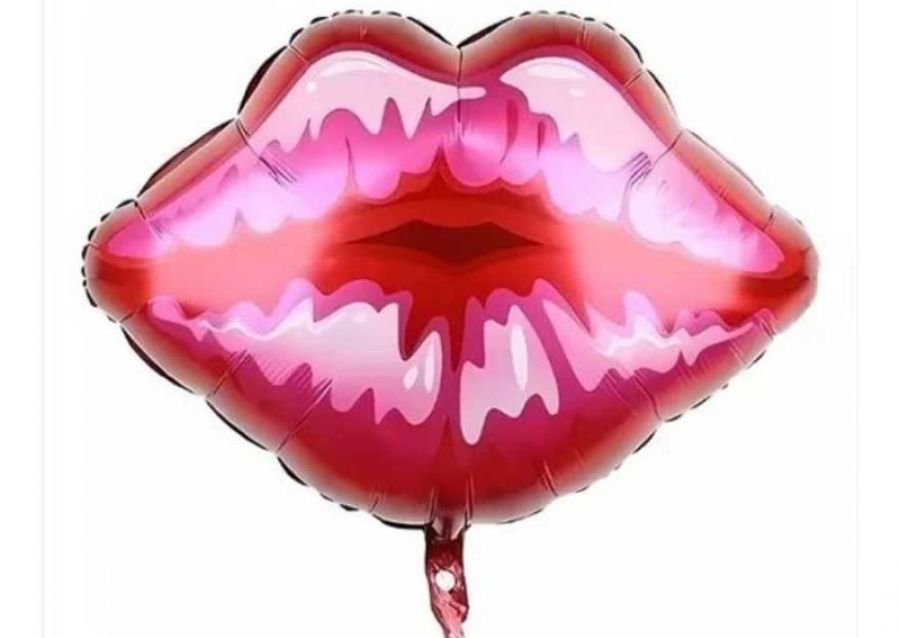 [3415] GLOBO MYLAR SILUETA LABIOS KISS ME 53X42 - CHG
