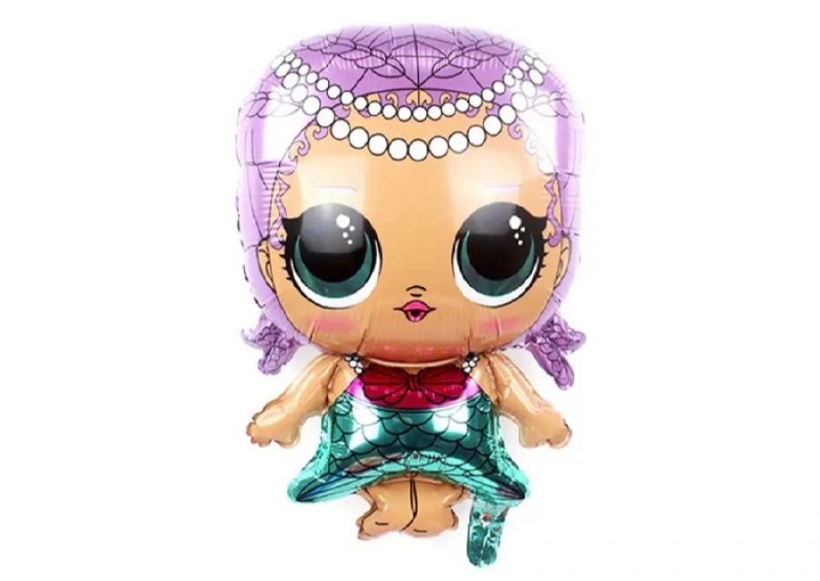 GLOBO MYLAR SILUETA LOL SIRENITA 40CM (CN0083Y) CHG