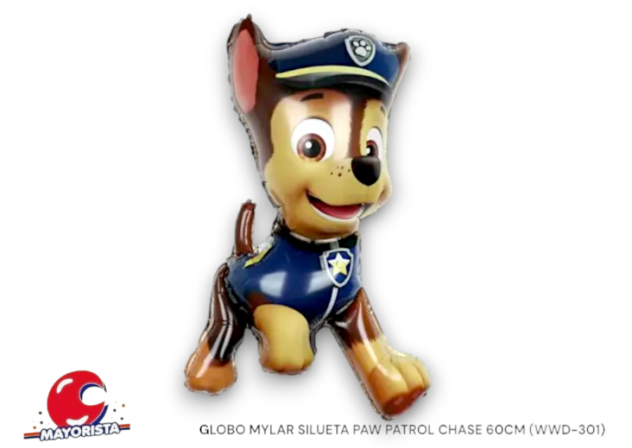 [6808] GLOBO MYLAR SILUETA PAW PATROL CHASE 60CM (Y1385-2106) CHG