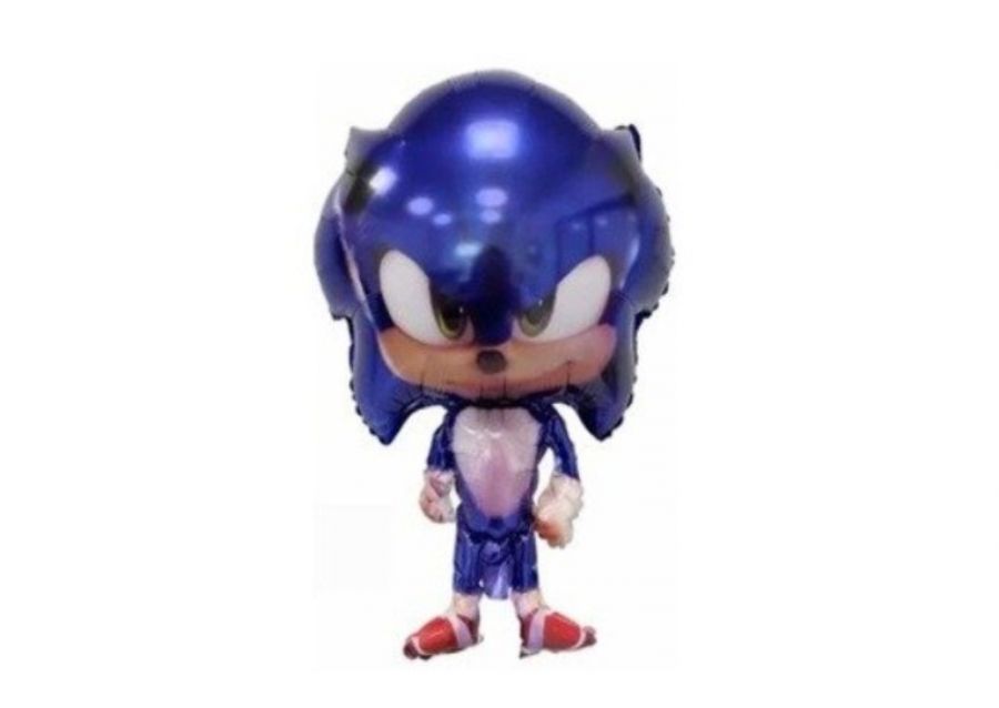 [6096] GLOBO MYLAR SILUETA SONIC AZUL 65 CM (A0760) CHG