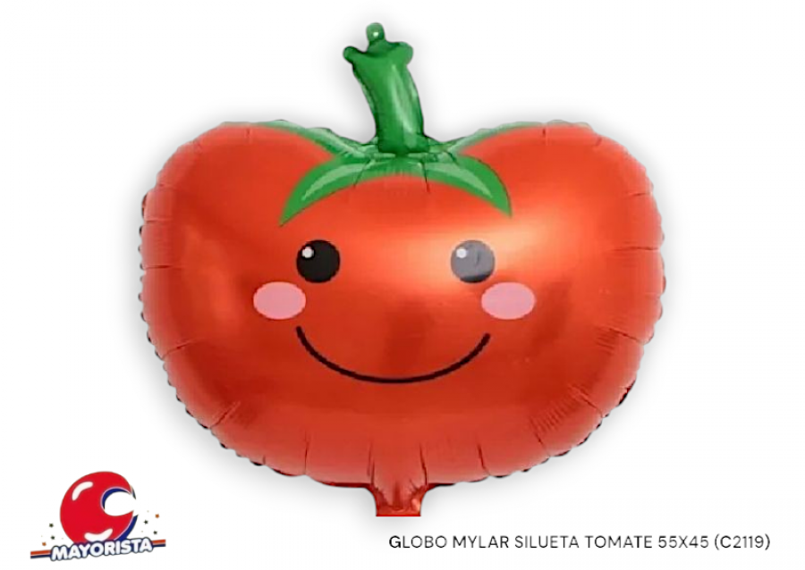 GLOBO MYLAR SILUETA TOMATE 55X45 (C2119) CHG