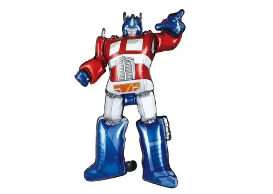 [6151] GLOBO MYLAR SILUETA TRANSFORMERS AZUL Y ROJO 70CM (XQYY-TR-005) CHG